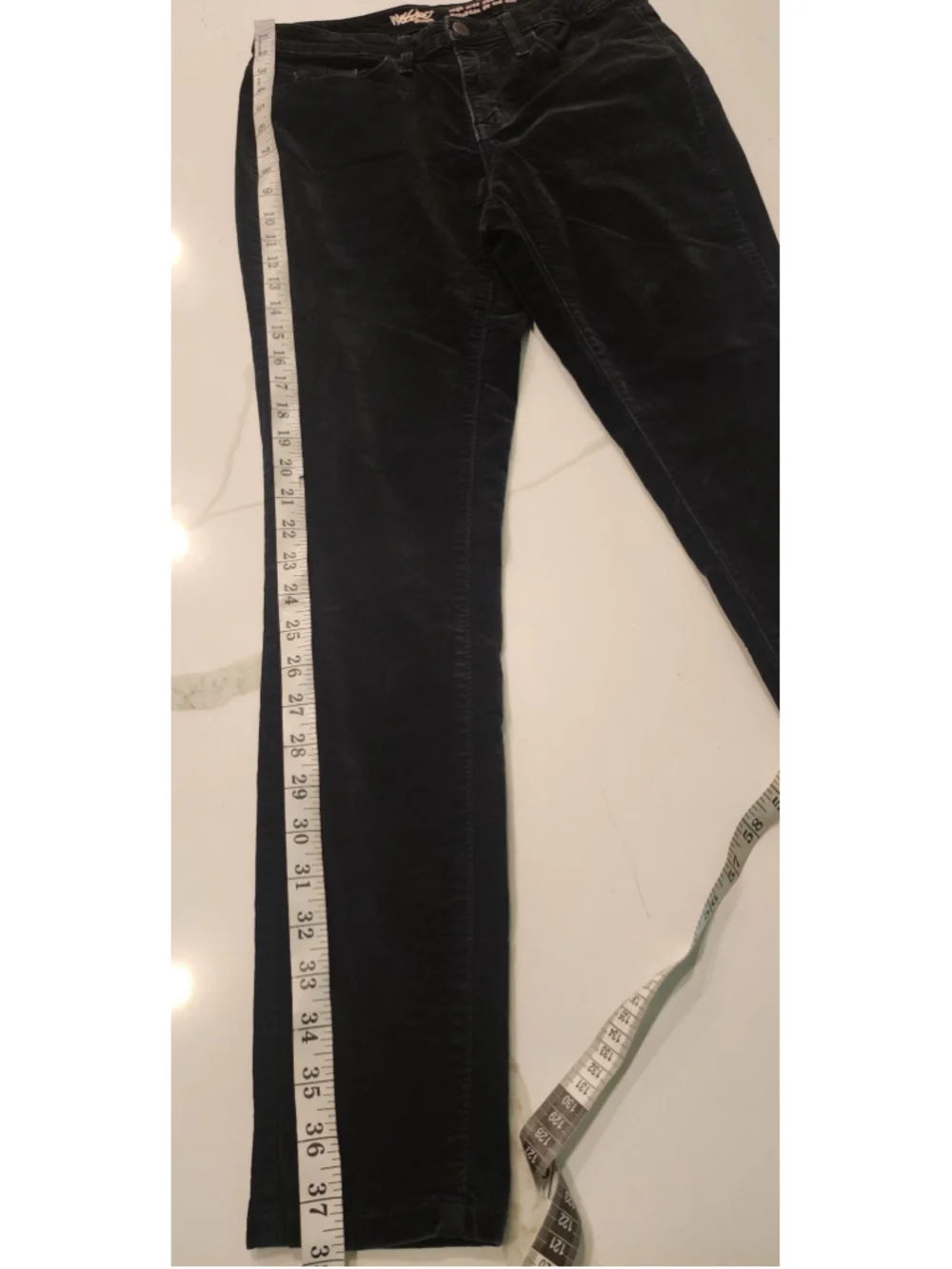Mossimo Velvet High Rise Skinny Jeans Black 4/27 Super Stretch High Waist Pants